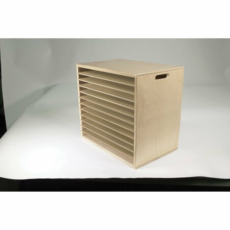 CHILDCRAFT Large Wooden Puzzle Storage Rack, 18 x 11-3/4 x 16-1/4'', 12 Shelves 249534